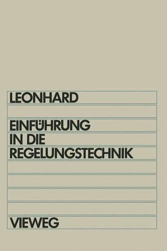 Cover of Einführung in die Regelungstechnik