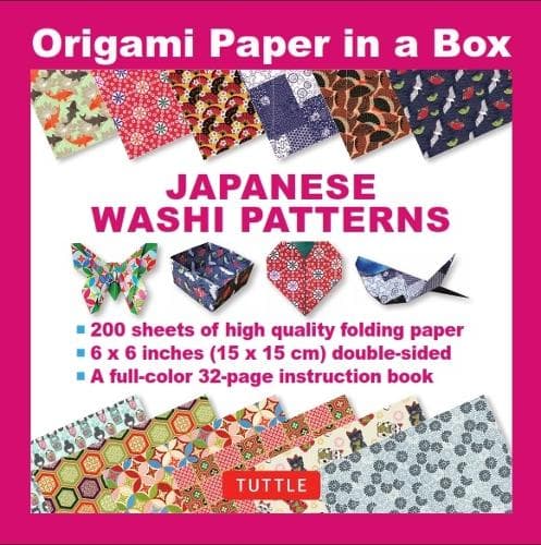Cover of Origami Paper in a Box - Japanese Washi Patterns 200 sheets