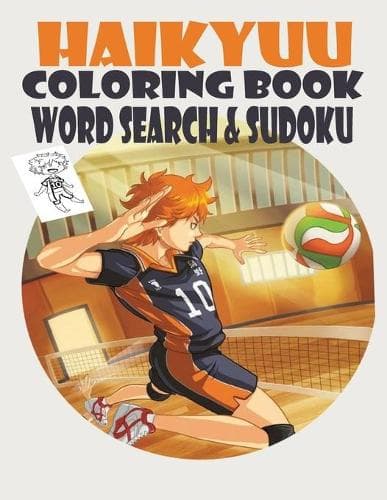 Cover of Haikyuu coloring book word search & sudoku