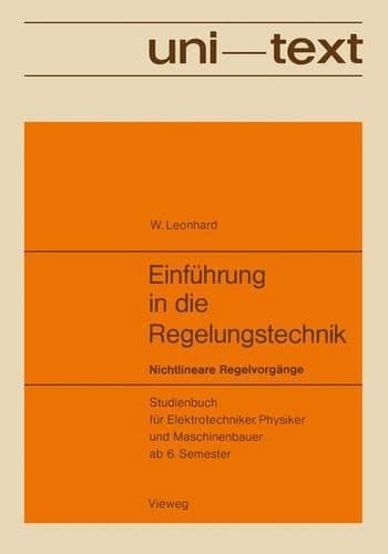 Cover of Einführung in die Regelungstechnik