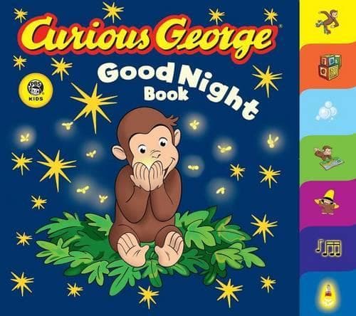 Cover of Curious George Good Night Book Tabbed