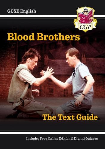 Cover of GCSE English Text Guide - Blood Brothers includes Online Edition & Quizzes
