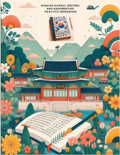 Cover of Korean Hangul Writing and Handwriting Practice Workbook