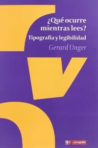 Cover of ?Que ocurre mientras lees?: tipografia y legibilidad