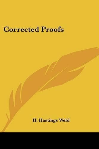 Cover of Corrected Proofs