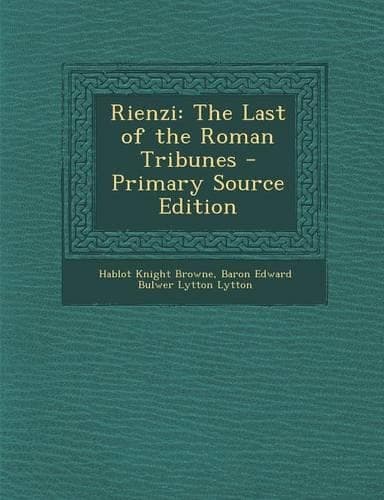 Cover of Rienzi