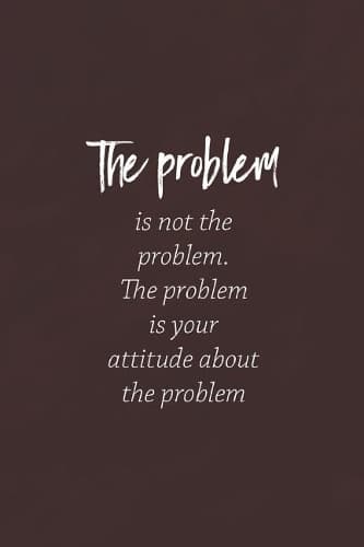 Cover of The Problem Is Not Hte Problem, The Problem Is Your Attitude About The Problem