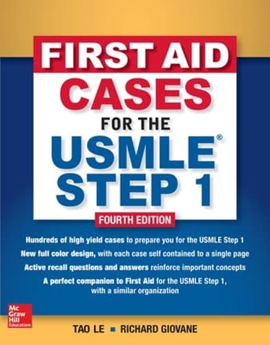 Cover of First Aid Cases for the USMLE Step 1, Fourth Edition