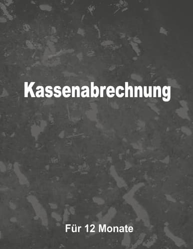 Cover of Kassenabrechnung für 12 Monate