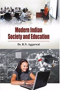 Cover of Modern Indian Society and Education