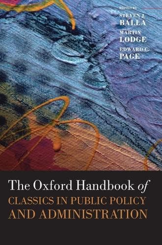 Cover of The Oxford Handbook of Classics in Public Policy and Administration