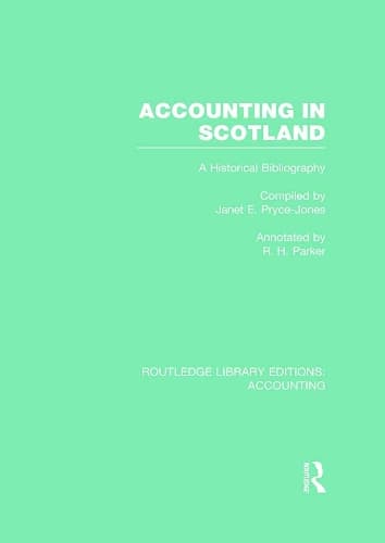Cover of Accounting in Scotland (RLE Accounting)
