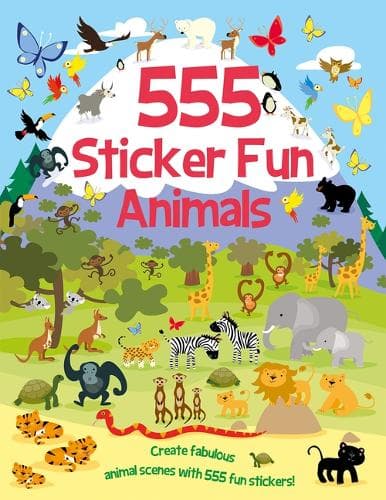 Cover of 555 Sticker Fun - Animals