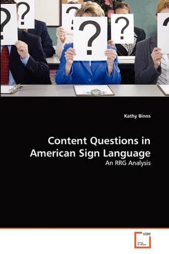 Cover of Content Questions in American Sign Language