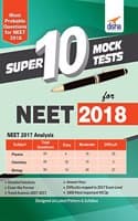 Cover of Super 10 Mock Tests for NEET 2018