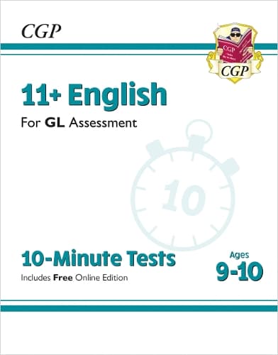 Cover of 11+ GL 10-Minute Tests: English - Ages 9-10 (with Online Edition)