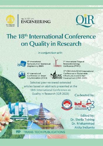 Cover of The 18th International Conference on Quality in Research