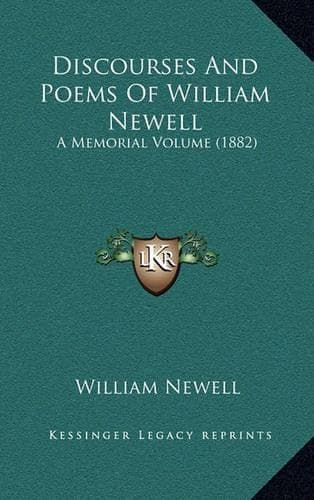 Cover of Discourses and Poems of William Newell