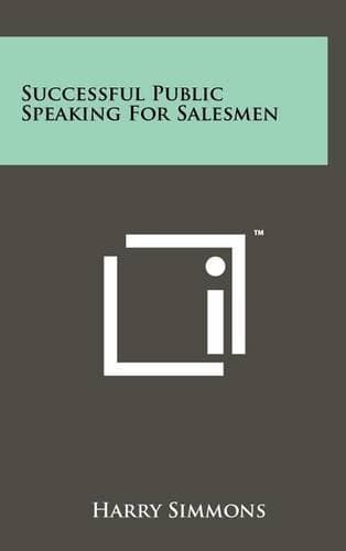 Cover of Successful Public Speaking for Salesmen