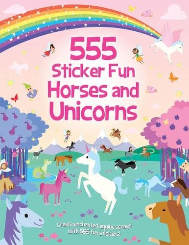 Cover of 555 Sticker Fun - Horses and Unicorns