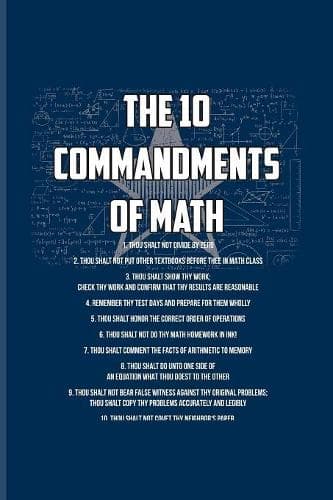Cover of The 10 Commandments Of Math