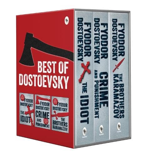 Cover of Best of Dostoevsky Boxed Set - Timeless Masterpieces of Fyodor Dostoevsky / Crime and Punishment / The Idiot / Brothers Karamazov, The