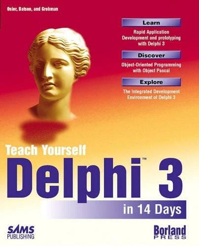 Cover of Sams Teach Yourself Delphi 3 in 14 Days