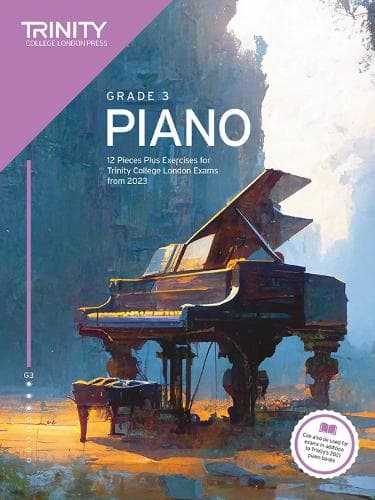 Cover of Trinity College London Piano Exam Pieces Plus Exercises from 2023: Grade 3