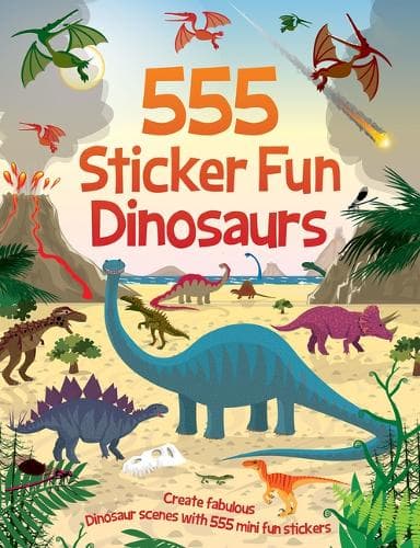 Cover of 555 Sticker Fun - Dinosaurs
