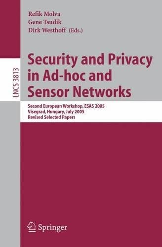 Cover of Security and Privacy in Adhoc and Sensor Networks