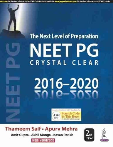 Cover of The Next Level of Preparation NEET PG Crystal Clear 2016-2020