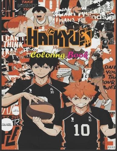 Cover of Haikyuu Coloring Book