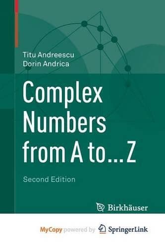 Cover of Complex Numbers from A to ... Z