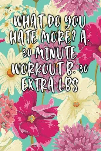 Cover of What Do You Hate More? A. 30 Minute Workout B. 30 Extra Lbs