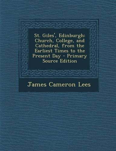Cover of St. Giles', Edinburgh