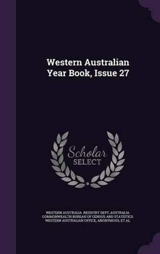 Cover of Western Australian Year Book, Issue 27