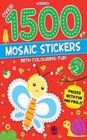Cover of 1500 Mosaic Stickers Book 2 with Colouring Fun - Sticker Book for Kids Age 4 - 8 years