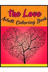 Cover of The Love Adult Coloring Book