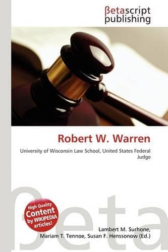Cover of Robert W. Warren