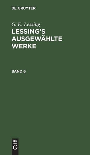 Cover of Lessing's ausgewählte Werke