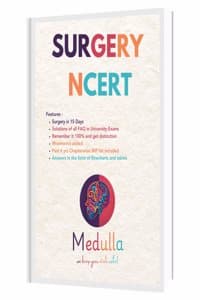 Cover of Surgery Notes (NCERT) - Concise Notes for MBBS University Exams, Complete Surgery in 15 Days, IMP Questions Solution, Mnemonics, NEET PG, NEXT, Past 6 Years Chapter-wise IMP List