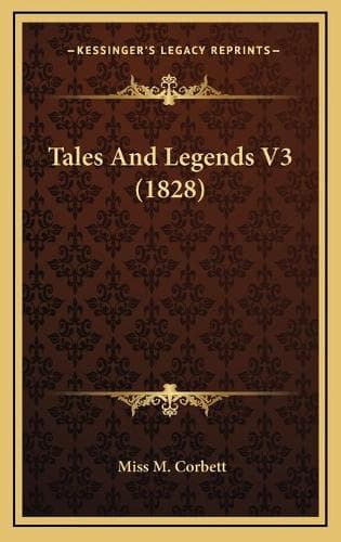 Cover of Tales And Legends V3 (1828)