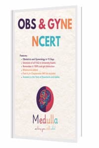 Cover of OBS & GYNE NCERT : Concise Notes for MBBS University Exams - Obstetrics & Gynecology, Complete Surgery in 15 Days, IMP Questions Solution, Mnemonics, NEET PG, NEXT, Past 6 Years Chapter-wise IMP List
