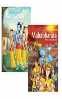 Cover of Pegasus Religious Books Set of 2- Ramayana & Mahabharata for Children
