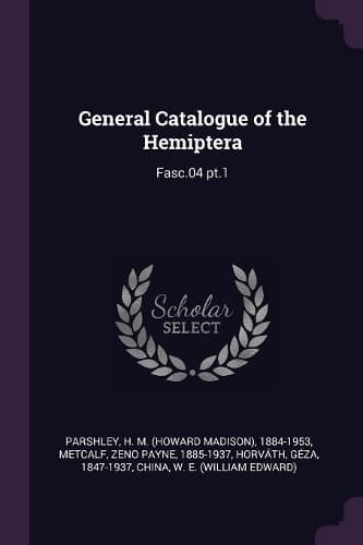 Cover of General Catalogue of the Hemiptera