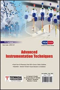 Cover of Advanced Instrumentation Techniques - for B. PHARMACY PCI SYLLABUS - 17 ( SEM VIII - BP811ET)