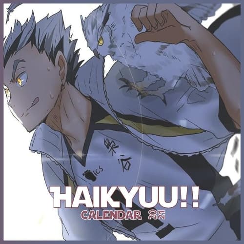 Cover of Haikyuu calendar 2021