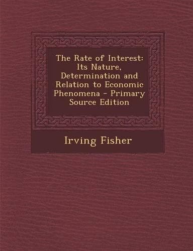 Cover of The Rate of Interest