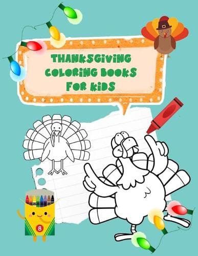Cover of Thanksgiving Coloring Books For Kids