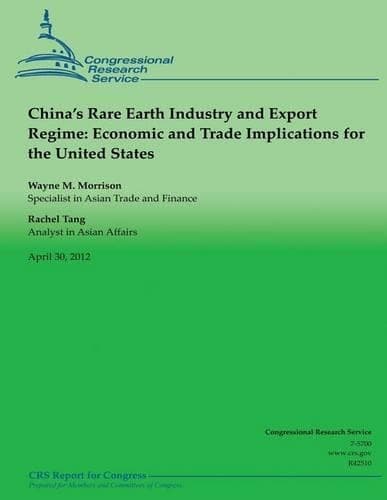 Cover of China's Rare Earth Industry and Export Regime